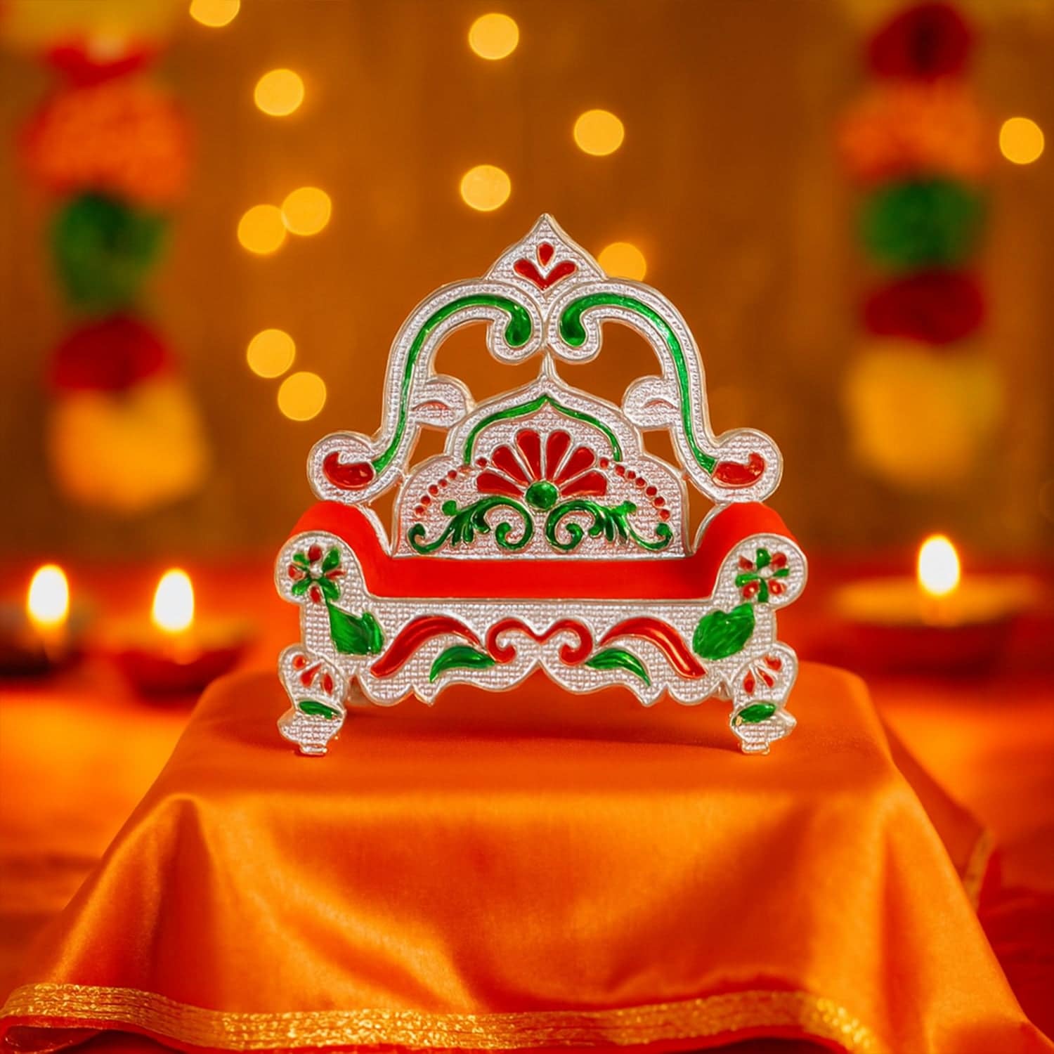 Small Decorative Singhasan for Idols - Image 3