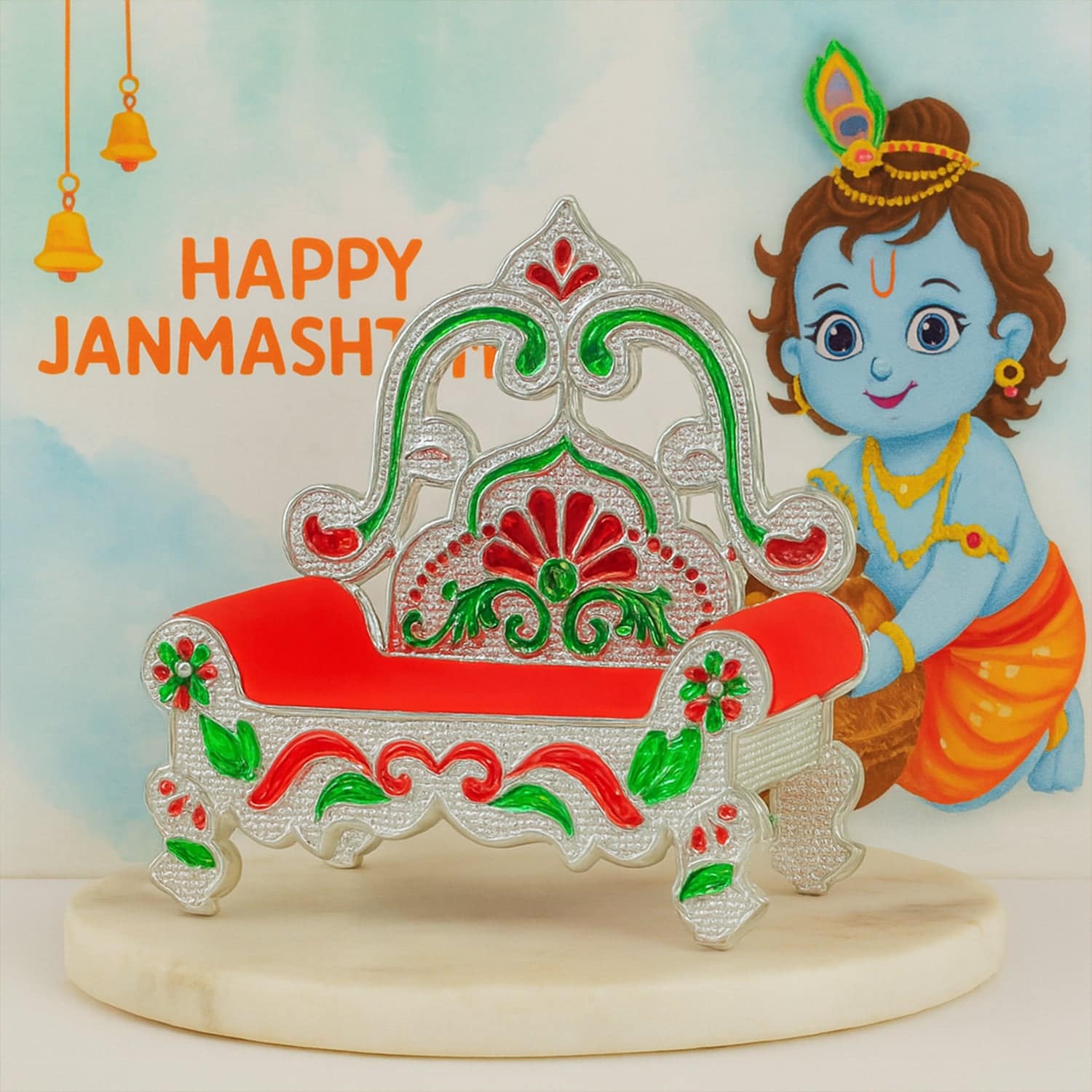 Small Decorative Singhasan for Idols - Image 7