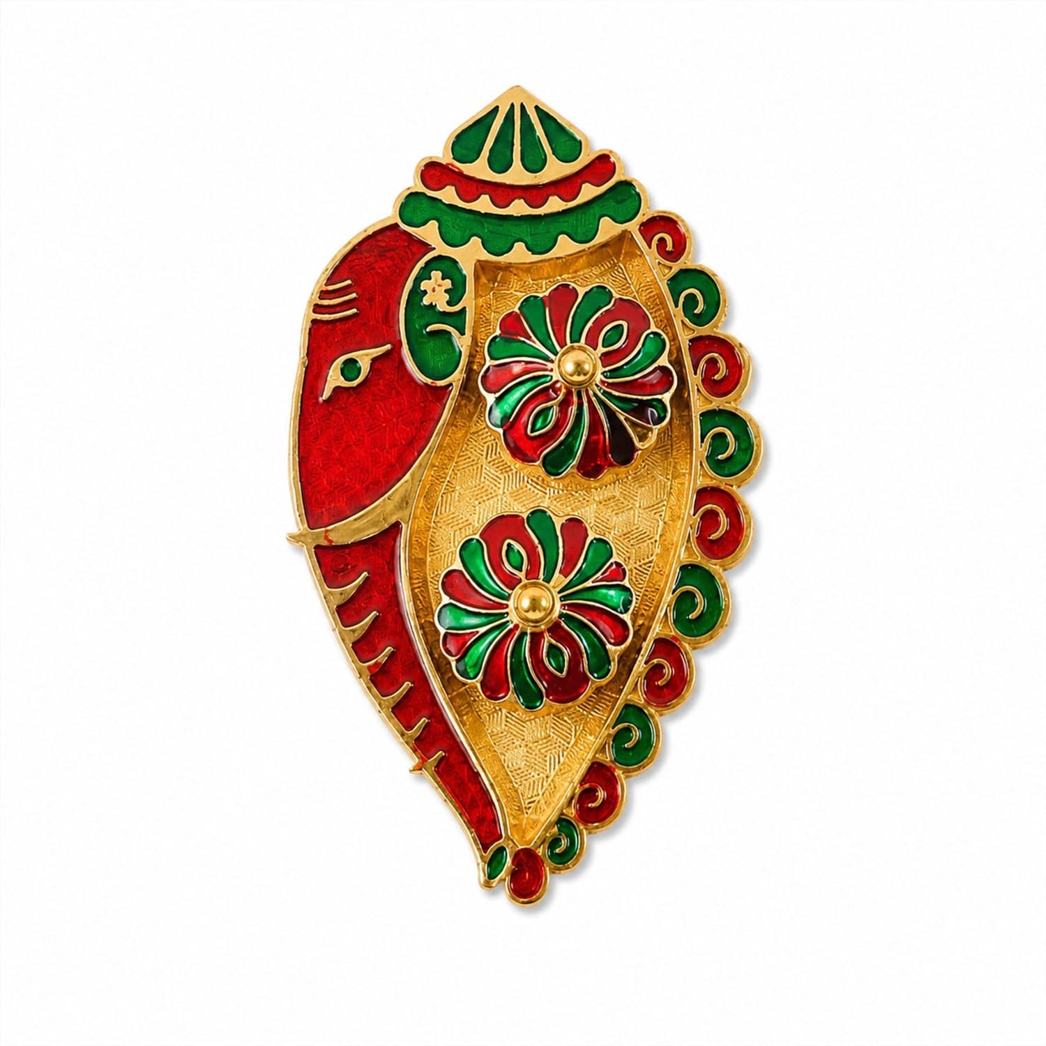 Leaf Shape Kankavati Kumkum Holder - Image 5