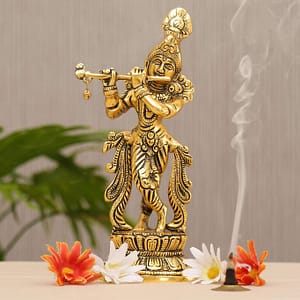 Metal Krishna Idol