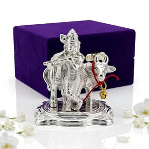 Krishna with Cow Idol