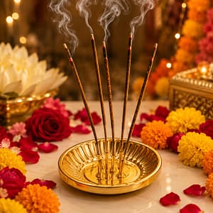 Brass Agarbatti Stand